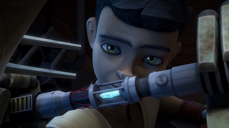 star wars clone wars kyber crystal in lightsaber