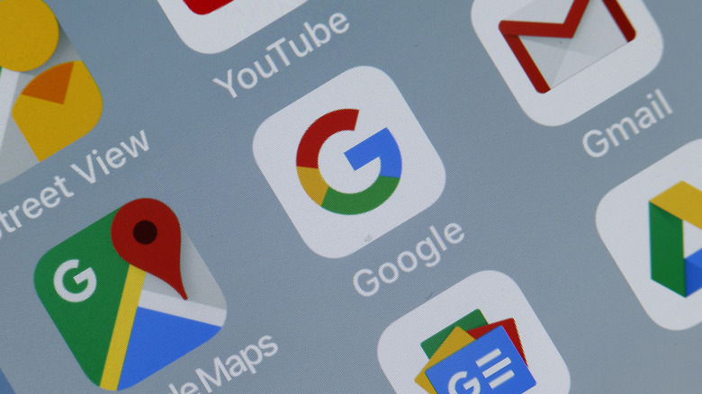 app list on phone screen