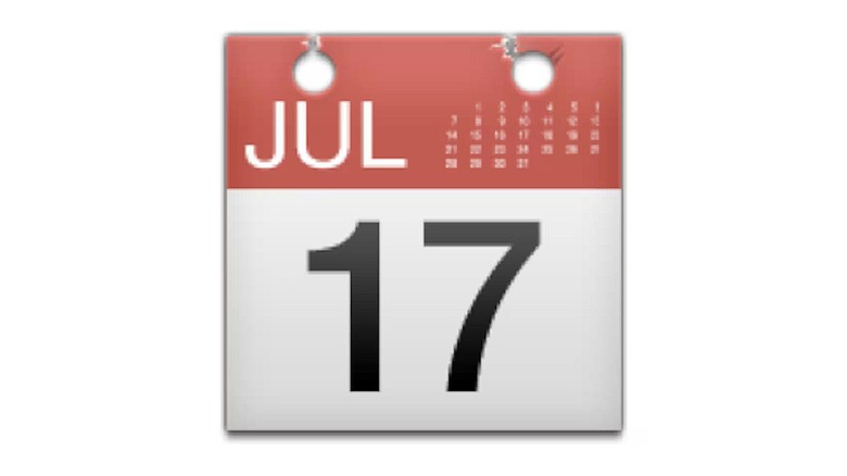 Apple's calendar emoji sports the date July 17