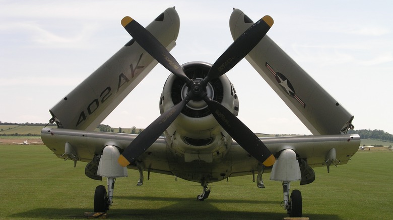 Un Douglas Skyraider en exhibición