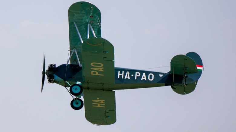 Un Polikarpov PO-2 en vuelo