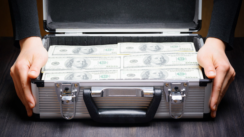 Briefcase of money
