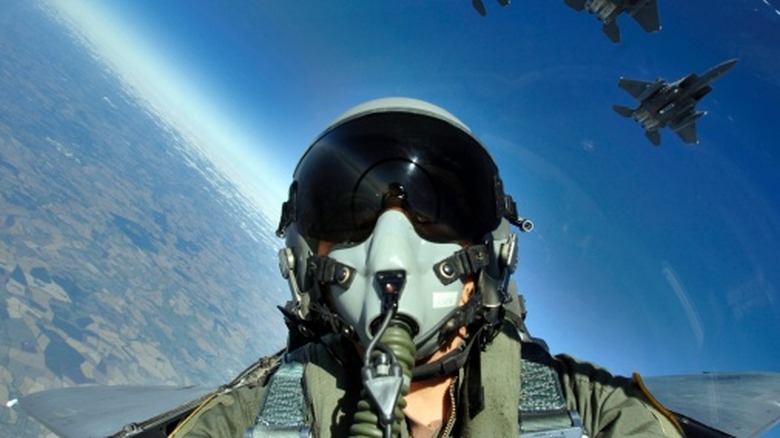 The fighters, with 492nd Fighter Squadron, are practicing basic surface attack techniques