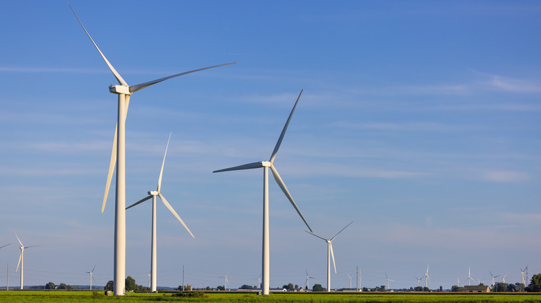 Wind turbines in rural America