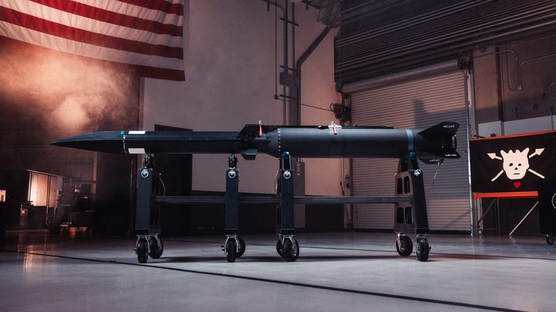 The Blackbeard hypersonic missile on display at Castelion