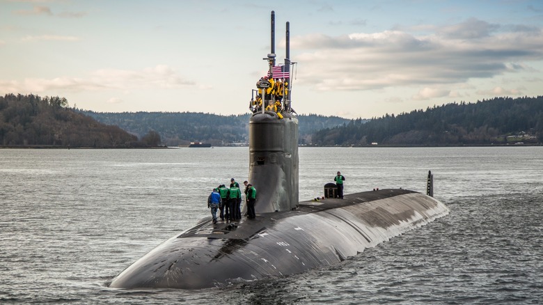 The USS Connecticut (SSN-22) in Puget Sound Naval Shipyard in 2016