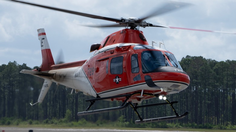 A TH-73A Thrasher lands at Naval Air Station (NAS) Whiting Field in 2026
