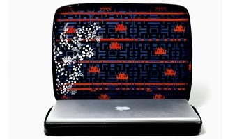the velvet invador space invadors laptop case