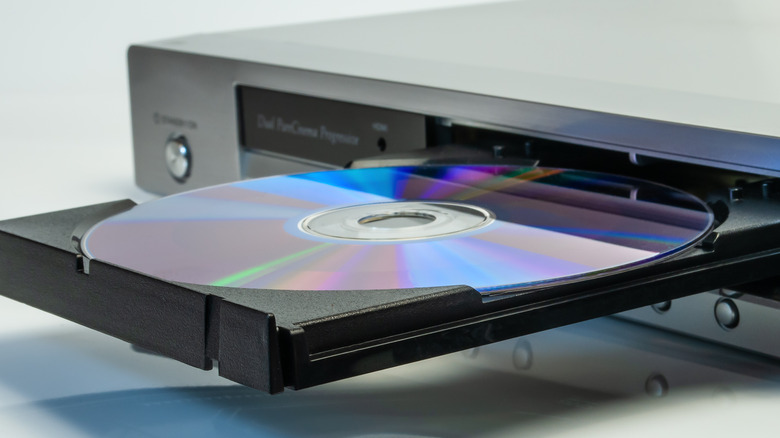 CD in player tray