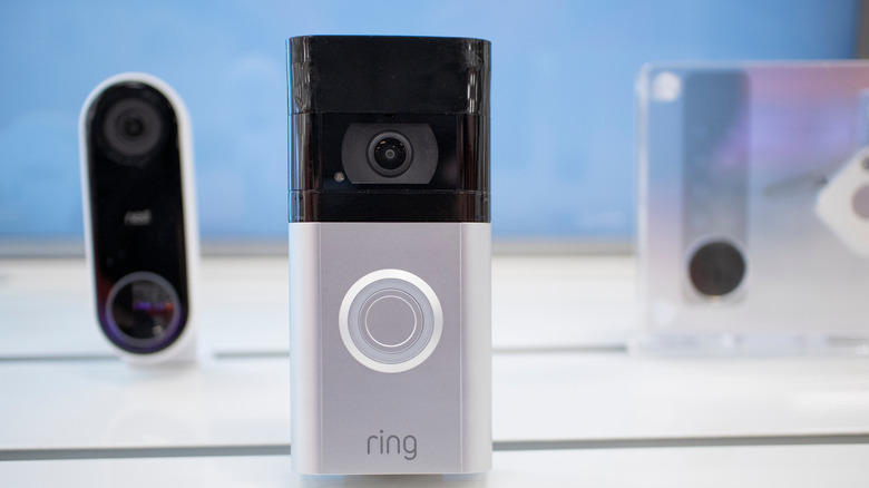 Ring products on sale at a store