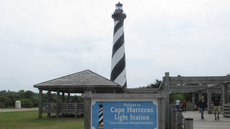The entrance to the Cape Hatteras Light Station.