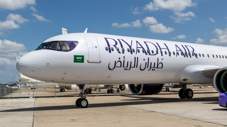 Airbus A321 with Riyadh Air livery