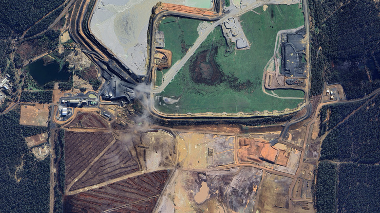 Aerial view of Greenbushes Lithium Operations in Western Australia