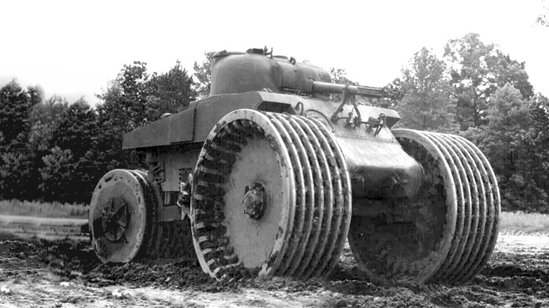 black and white Big Foot M4 Sherman T10