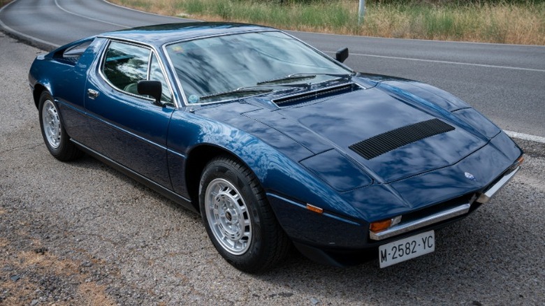 Blue Maserati Merak