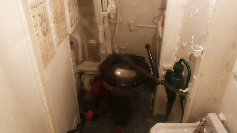Lavatory aboard U-995 Type-VIIC U-boat