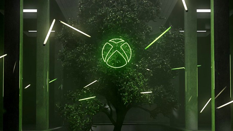 Xbox logo on a tree
