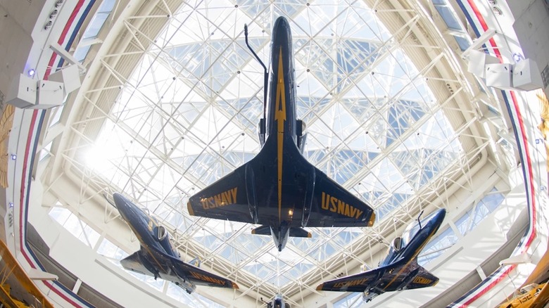 Blue Angels A-4s on display