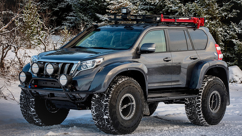 A custom  arctic Toyota