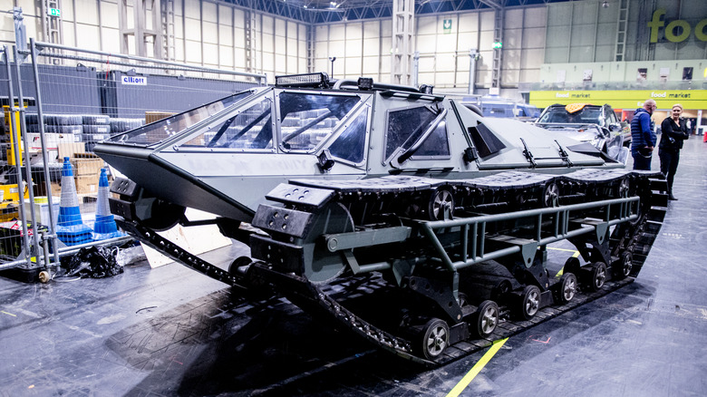 Ripsaw tank on display