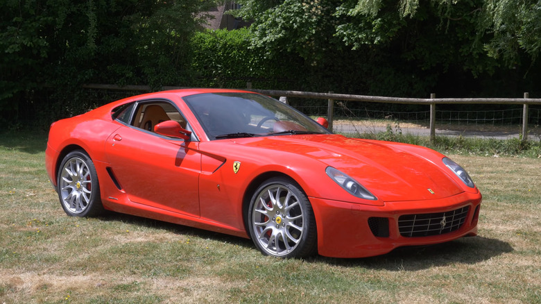 A side on shot of the Ferrari 599 GTB