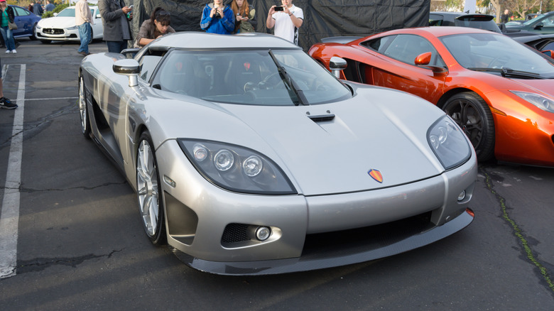 A front end shot of a Koenigsegg CCX