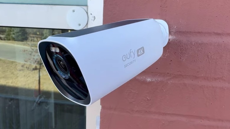 EufyCam 3 S330 mounted on a wall.