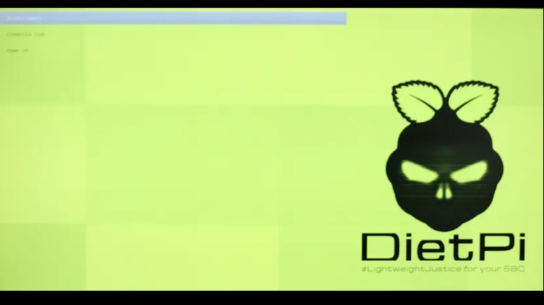 DietPi UEFI installation dialog screen