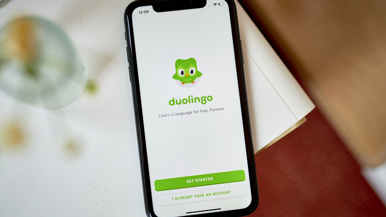 duolingo app on phone