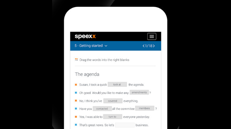 speexx sample exercise