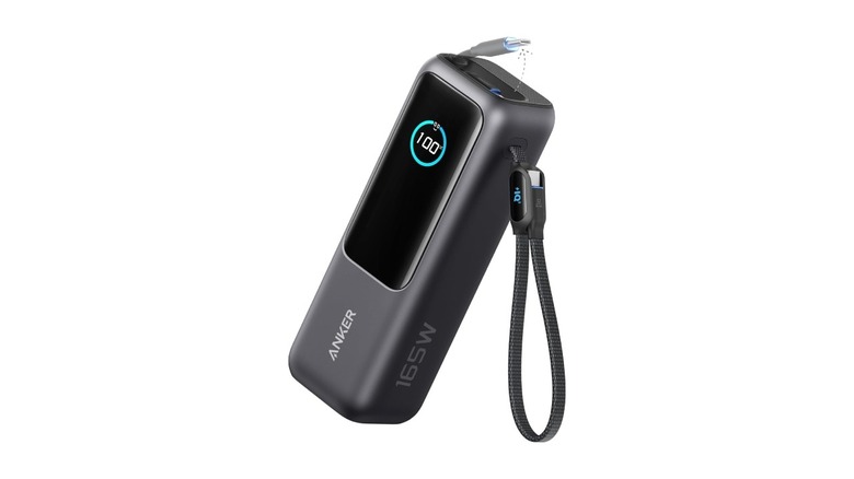 Anker 25,000mAh laptop power bank with retractable cable