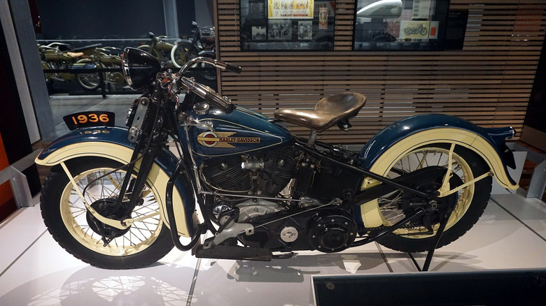 1936 Harley-Davidson EL "Knucklehead" at the Harley-Davidson Museum