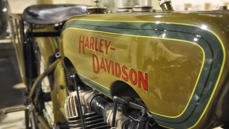 Side profile of 1912 Harley-Davidson X8E Twin