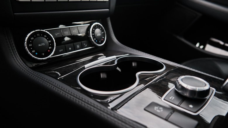 Cup holders in a car