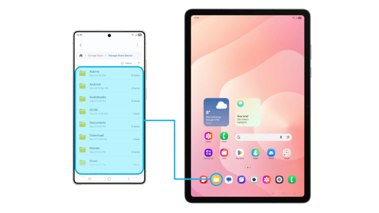 Storage Share demoed on Samsung One UI 8.5 beta