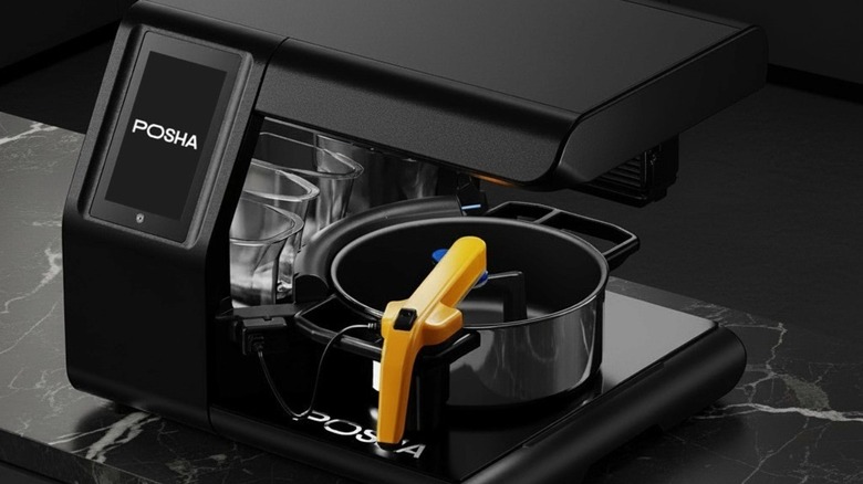 Posha kitchen robot on a countertop