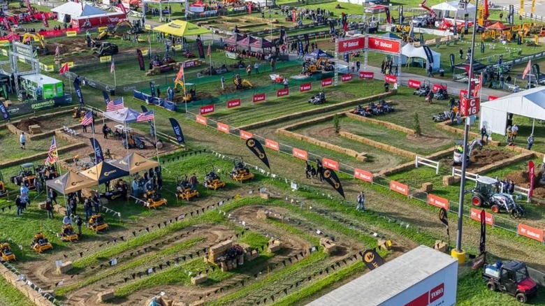 Outdoor section of Equip trade show