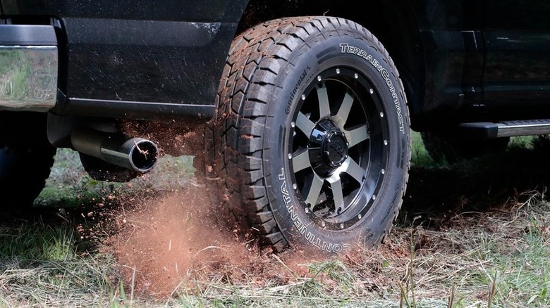Continental TerrainContact AT2 tire on pickup truck off-road
