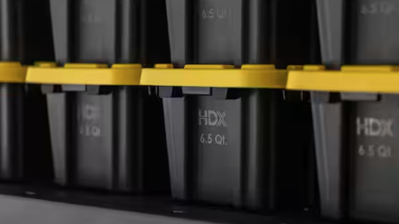 Close-up of 6.5-quart HDX Tough Storage Totes