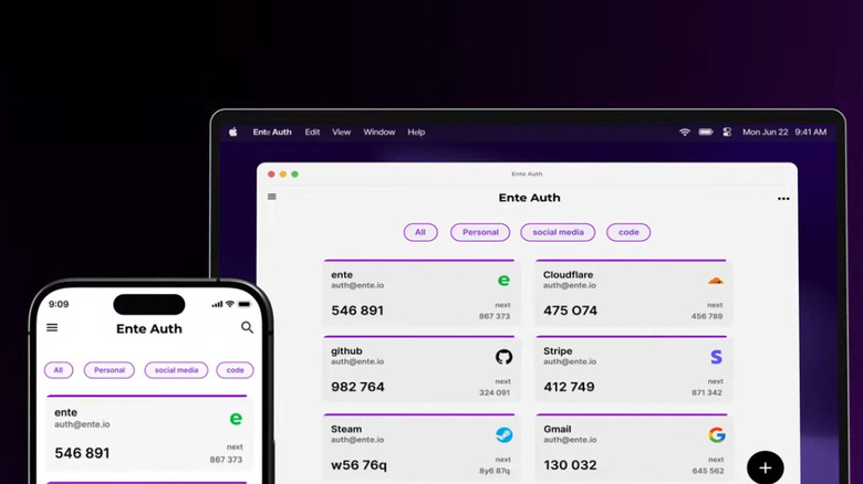 Ente on computer and phone