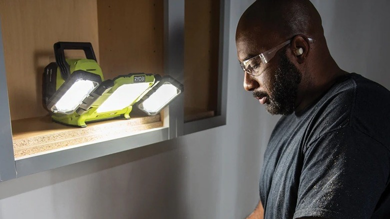 Ryobi clamp light on desk