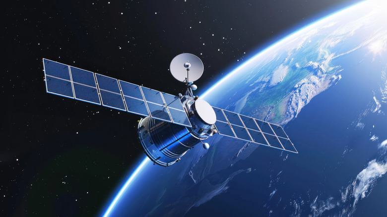 satellite orbiting planet Earth