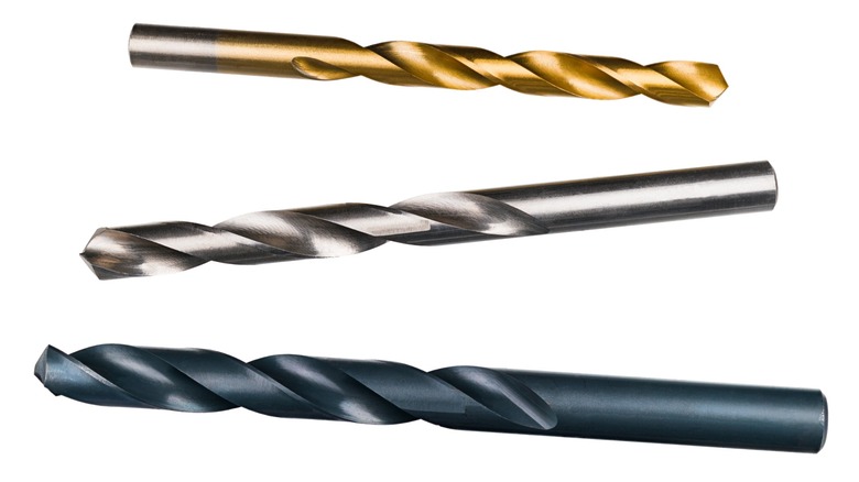 A selection of drill bits from which to choose.