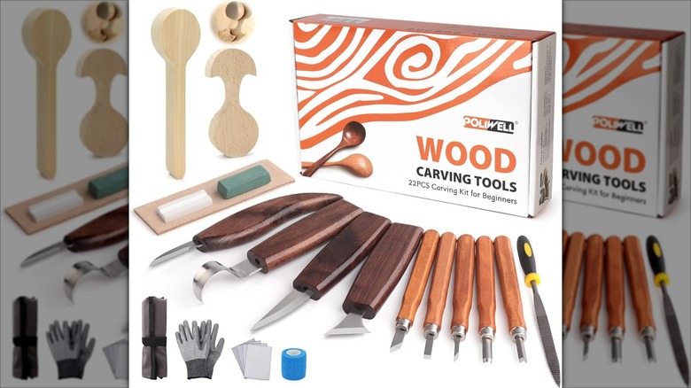 Poliwell Wood Carving Kit