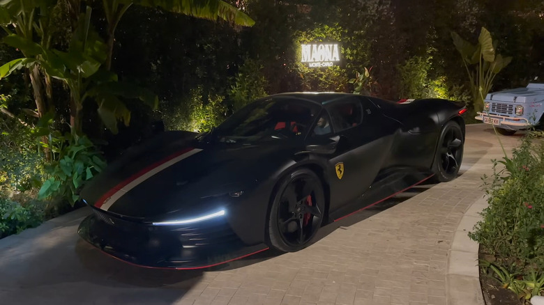 A side on shot of Charles Leclerc's Ferrari Daytona SP3