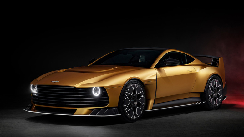 A side on shot of the Aston Martin Valiant