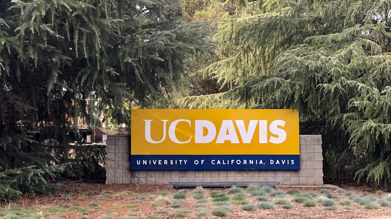 UC Davis sign