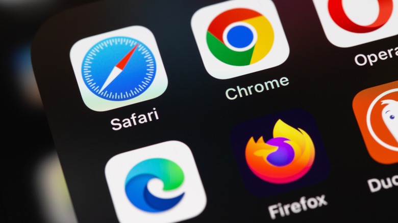Browsers app on home screen
