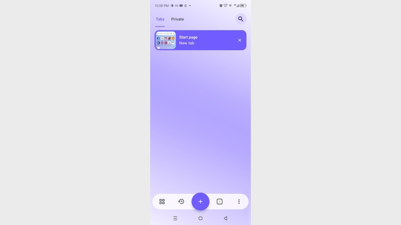 Opera homepage