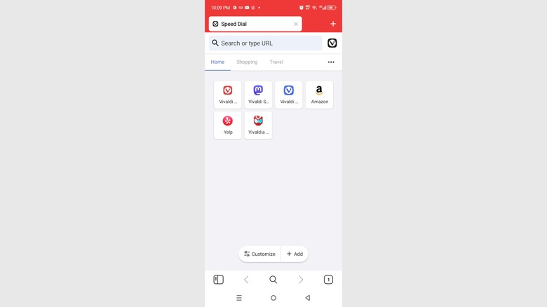 Vivaldi home page